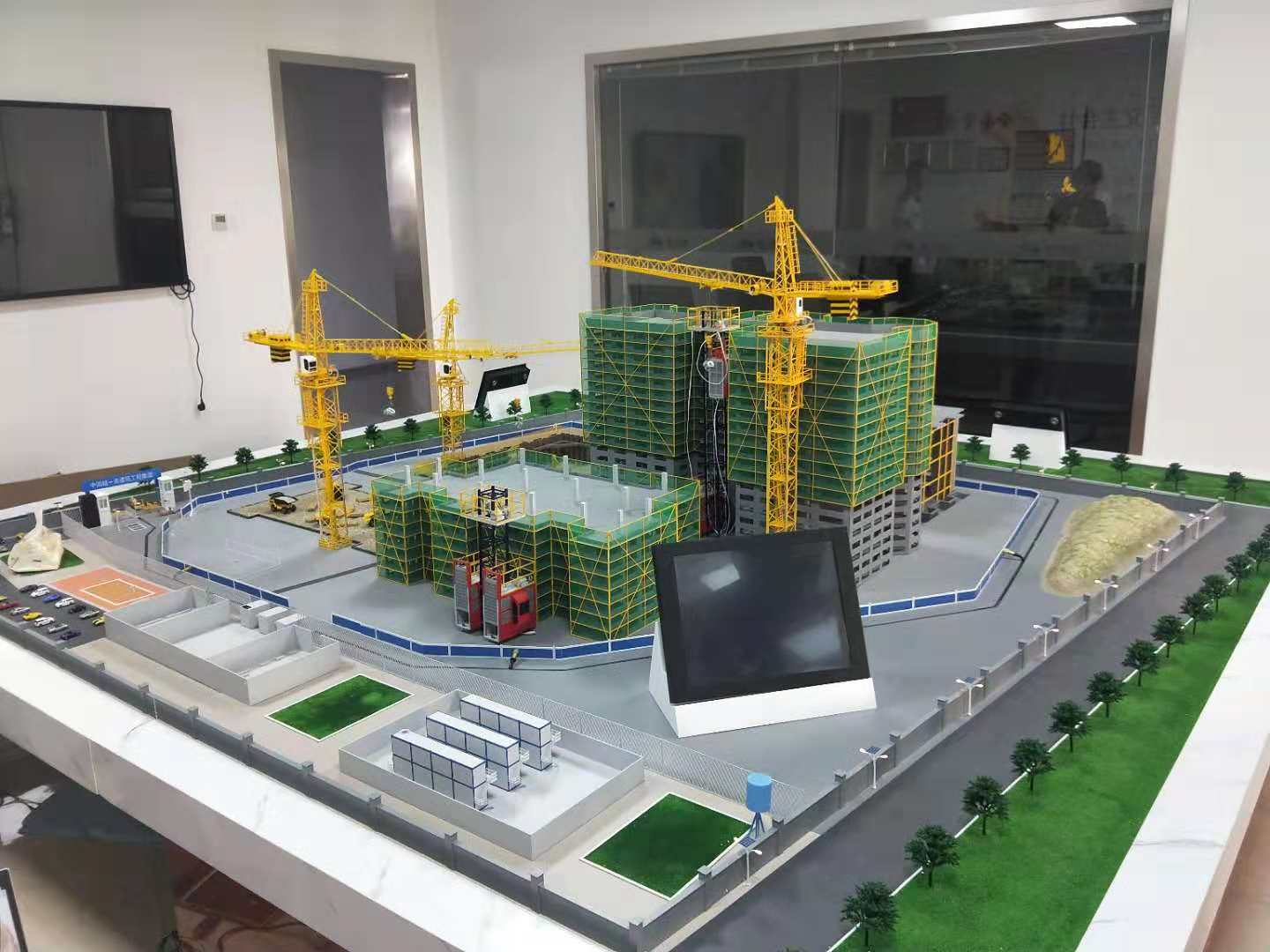 广灵县建筑施工场景模型